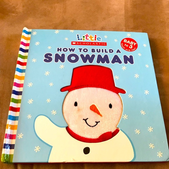 Little Scholastic “How to Build a Snowman” touch & feel book. - Picture 1 of 3